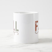 Rainbow Fall Vibes Jumbo-Tasse (Vorderseite)