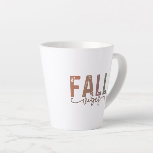 Rainbow Fall Vibes Milchtasse (Rechte Ecke)