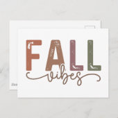 Rainbow Fall Vibes Postkarte (Vorne/Hinten)