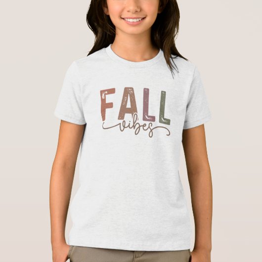 Rainbow Fall Vibes Tri-Blend Shirt (Vorderseite)