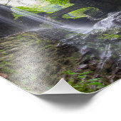 Rainbow Falls & cascade, Watkins Glen, New York Fotodruck (Ecke)