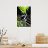 Rainbow Falls & cascade, Watkins Glen, New York Poster (Küche)