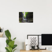 Rainbow Falls & cascade, Watkins Glen, New York Poster (Heimbüro)