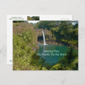 RAINBOW FALLS, HILO, HAWAII, GROSSE INSEL POSTCARD POSTKARTE (Vorne/Hinten)