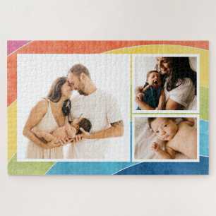 Rainbow Family Foto Collage Puzzle