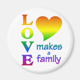 Rainbow-Family-Magnet Magnet