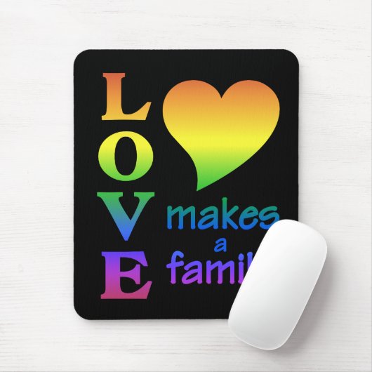 Rainbow Family Mousepad (Mit Mouse)