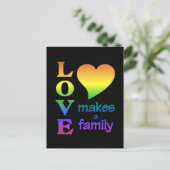 Rainbow Family Postcard, anpassen Postkarte (Stehend Vorderseite)
