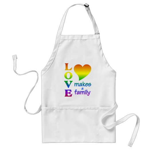 Rainbow Family Schürze - wählen Sie Stil, Farbe (Vorne)