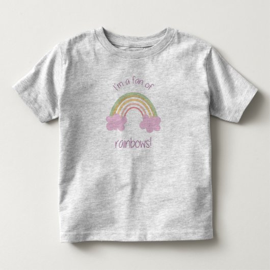 Rainbow Fan Kleinkind T-shirt (Vorderseite)