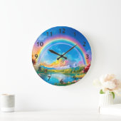 Rainbow Fantasy Große Wanduhr (Zuhause)