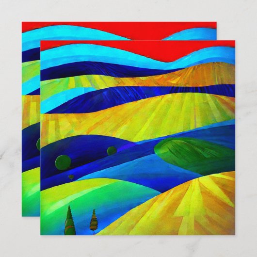 Rainbow Fantasy Hills Landschaft (Vorne/Hinten)