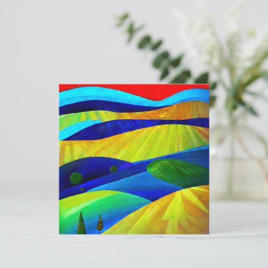 Rainbow Fantasy Hills Landschaft (Stehend Vorderseite)