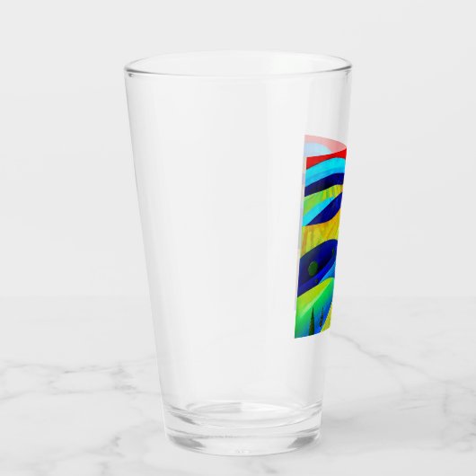 Rainbow Fantasy Hills Landschaft Glas (Rechts)