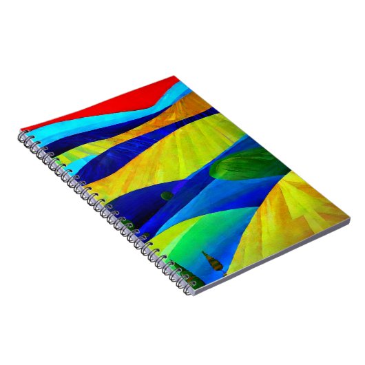 Rainbow Fantasy Hills Landschaft Notizblock (Rechte Seite)