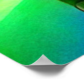 Rainbow Fantasy Hills Landschaft Poster (Ecke)