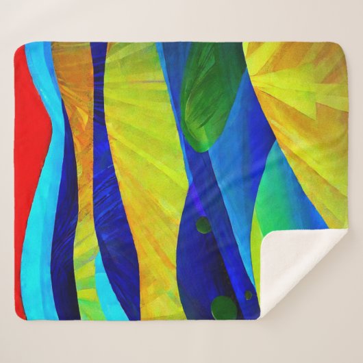 Rainbow Fantasy Hills Landschaft Sherpadecke (Vorderseite (Horizontal))