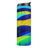 Rainbow Fantasy Hills Landschaft Thermosbecher (Nach links gedreht)