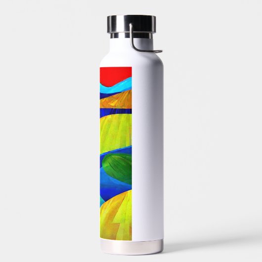 Rainbow Fantasy Hills Landschaft Trinkflasche (Links)