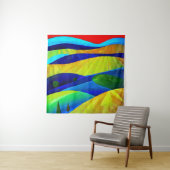 Rainbow Fantasy Hills Landschaft Wandteppich (Beispiel)