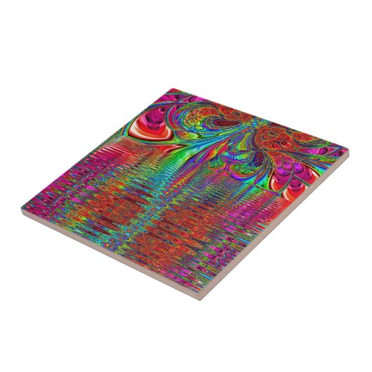 Rainbow Fantasy Mosaik Landschaft Gestalttes Glas Fliese (Seite)