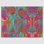 Rainbow Fantasy Mosaik Landschaft Gestalttes Glas Seidenpapier (Vorderseite)