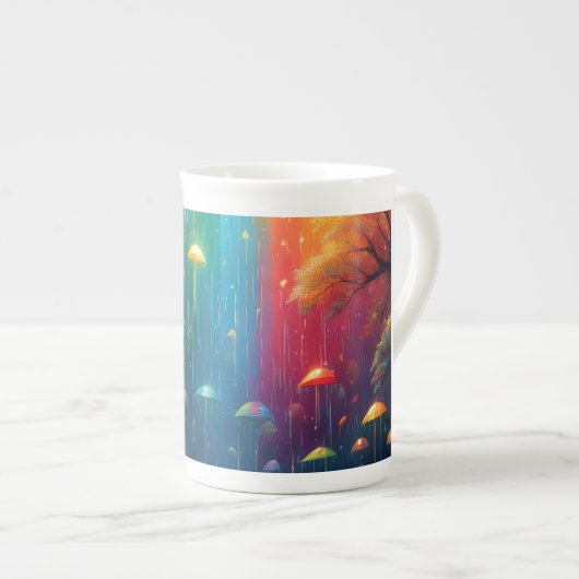 Rainbow Fantasy Porzellantasse (Vorderseite Rechts)