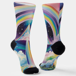Rainbow Fantasy Spirit Journey Socken