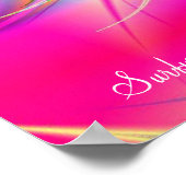 Rainbow Fantasy Sun Print Poster (Ecke)