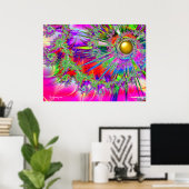 Rainbow Fantasy Sun Print Poster (Heimbüro)