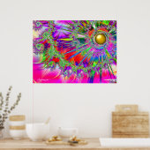 Rainbow Fantasy Sun Print Poster (Küche)
