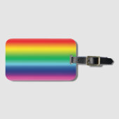 Rainbow Farb Stolz Lgbtq Gay Flag Muster Gepäckanhänger (Vorderseite (Horizontal))