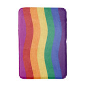 Rainbow-Farb-Wavy-Linien Badematte (Vorderseite Vertikal)