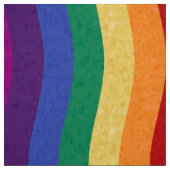 Rainbow-Farb-Wavy-Linien Stoff (Muster)