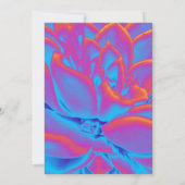 Rainbow-Farbe Sukkuläre Pflanze Dankeskarte (Rückseite)