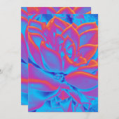 Rainbow-Farbe Sukkuläre Pflanze Dankeskarte (Vorne/Hinten)