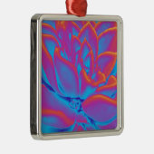 Rainbow-Farbe Sukkuläre Pflanze Ornament Aus Metall (Rechts)