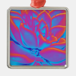 Rainbow-Farbe Sukkuläre Pflanze Ornament Aus Metall