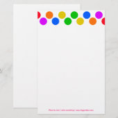 Rainbow-Farben Briefpapier (Vorne/Hinten)