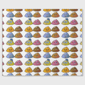 RAINBOW-FARBEN gekackt FARNBILD-PAPIER Geschenkpapier (Flach)