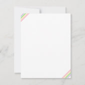 Rainbow-Farben gestrichen Moderne leere Vorlage (Rückseite)