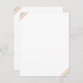 Rainbow-Farben gestrichen Moderne leere Vorlage (Vorne/Hinten)