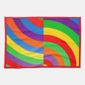 RAINBOW FARBEN HELLE GROSSE SCHARFE GESCHIRRTUCH (Horizontal)