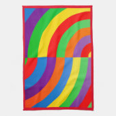RAINBOW FARBEN HELLE GROSSE SCHARFE GESCHIRRTUCH (Vertikal)