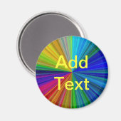 Rainbow-Farben hinzufügen Magnet (Vorderseite/Rückseite)