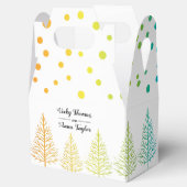 Rainbow-Farben Konfetti-Lesben-Hochzeit Geschenkschachtel (Geöffnet)