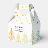 Rainbow-Farben Konfetti-Lesben-Hochzeit Geschenkschachtel (Vorderseite)