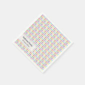 Rainbow-Farben Serviette (Ecke)