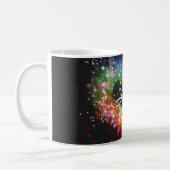 Rainbow-Farben sprühen Farbe Glitzer-Herz Kaffeetasse (Links)