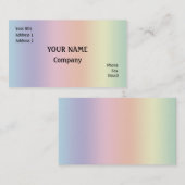 Rainbow-Farben Visitenkarte (Vorne/Hinten)